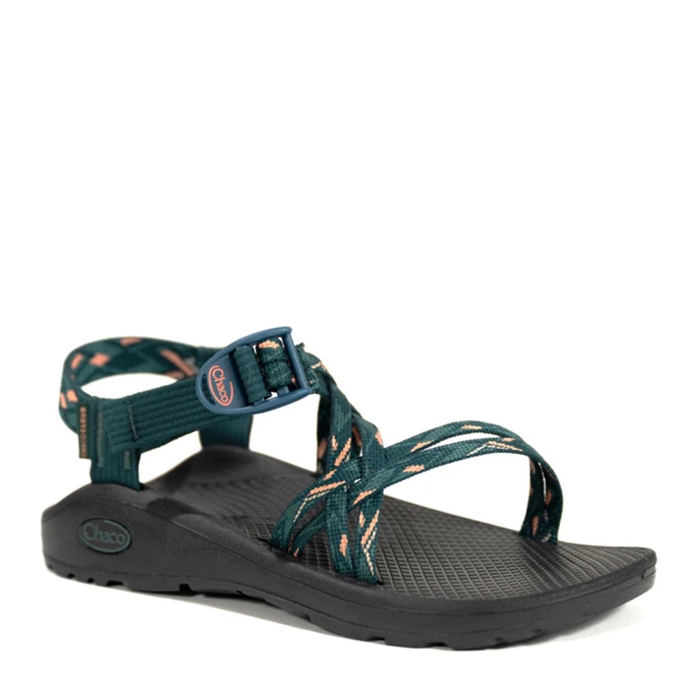 Chaco Women's Sandals in Dark Teal and Light Coral